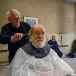 French barber still trimming at 90