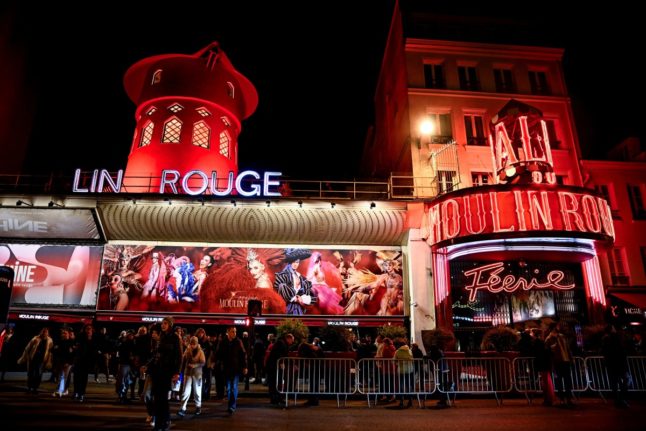 Paris's Moulin Rouge cabaret one of the most famous landmarks in Paris