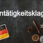 German Word of the Day: Untätigkeitsklage