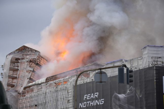 ‘Notre Dame all over again’: Fire breaks out at Copenhagen’s historic Stock Exchange