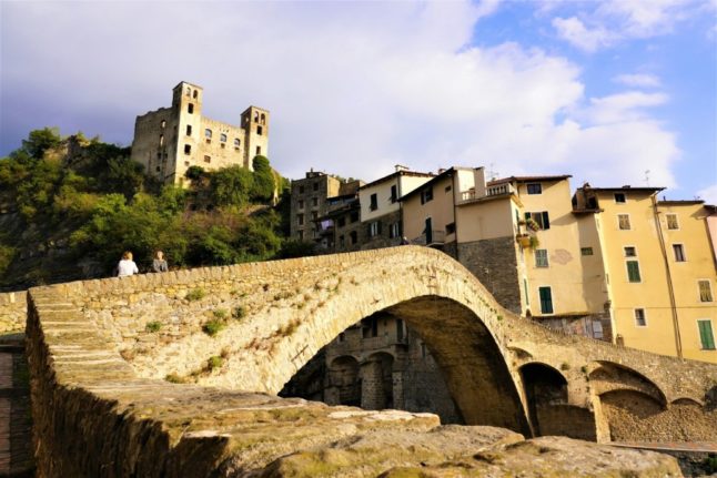A view of Castello di Dolceacqua, in Liguria’s Imperia province.