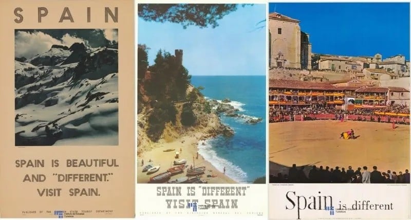 old tourism posters spain