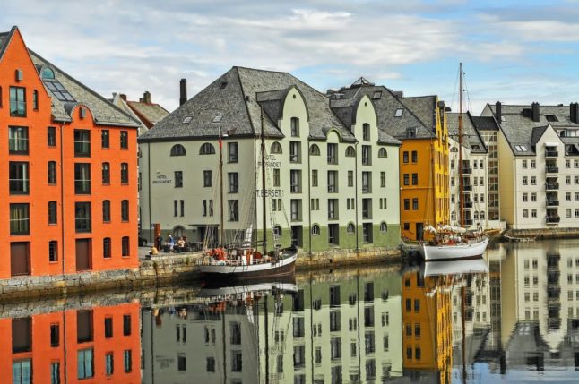 Pictured is the city of Ålesund on Norway's west coast.