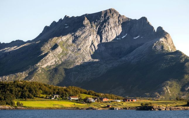 Pictured is a mountain in Norway.