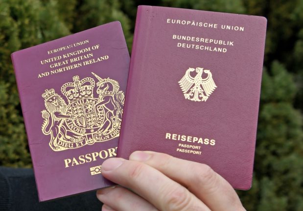 British and German passports
