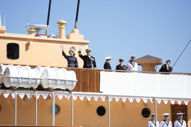 IN PICS: Danish royal couple kick off cruising season on royal yacht