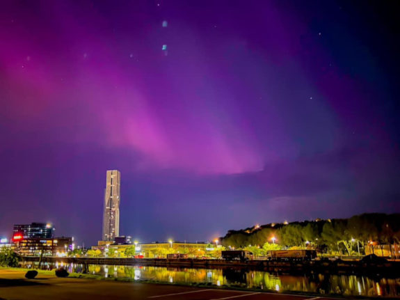 Reader photo of the week: Dazzling Northern Lights above Gothenburg