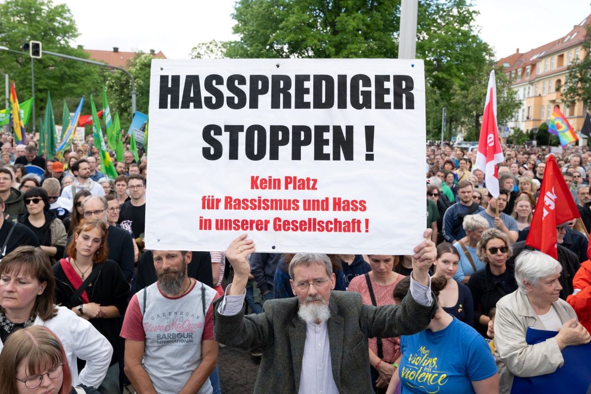 anti-extremism demo in Dresden