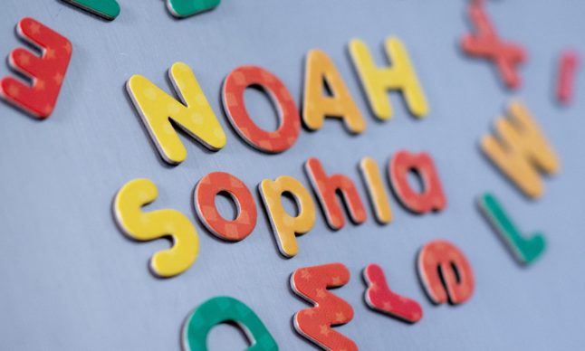 Noah and Sophia were the most popular names in Germany last year.