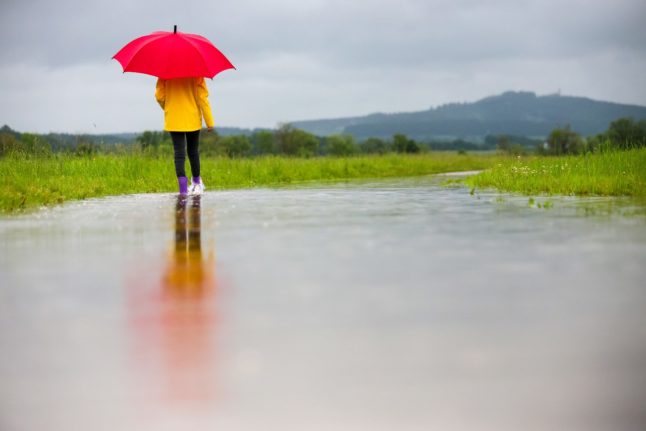 Where will rainfall be the heaviest in Germany this weekend?