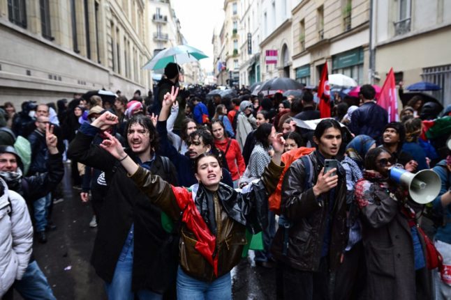 Dozens detained at Paris pro-Palestinian university protest
