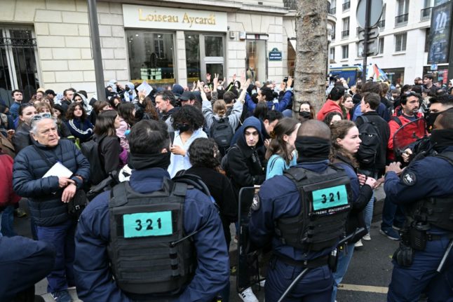 Police clear pro-Gaza sit-in at top Paris university