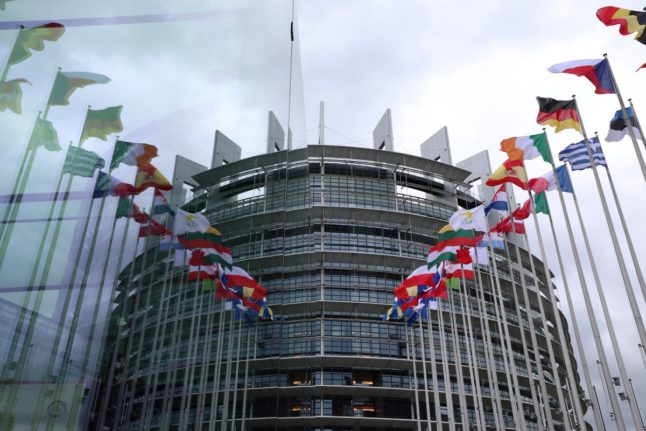 Why does the European parliament move between Strasbourg and Brussels?