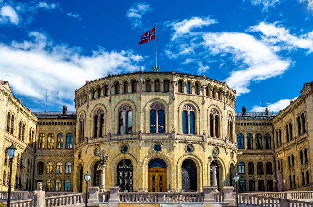 Pictured is Norway's parliament.