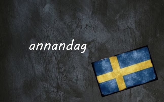 Swedish word of the day: annandag