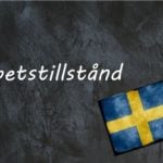 Swedish word of the day: arbetstillstånd