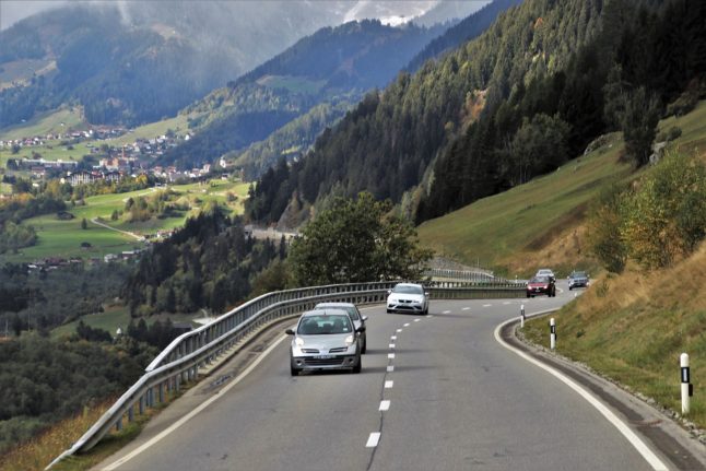 The roads and tunnels in Switzerland where drivers need to pay a toll