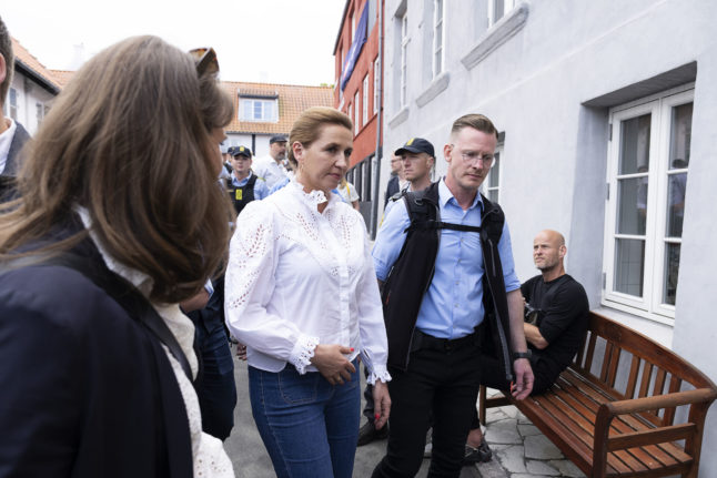 Danish PM Frederiksen makes first public appearance since assault