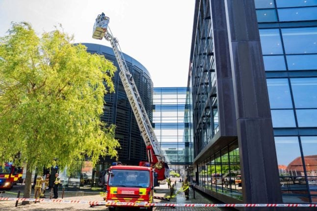 Blaze at Denmark’s tax ministry put out by firefighters
