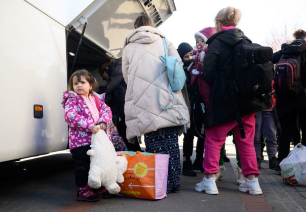 Refugees from Ukraine arrive in Germany