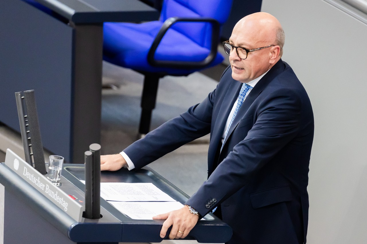 CDU politician Alexander Throm speaks in a debate in the German Bundestag