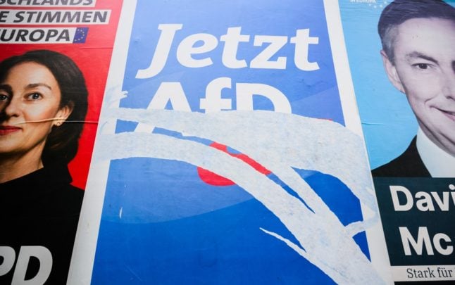 European election posters in Hannover, Germany