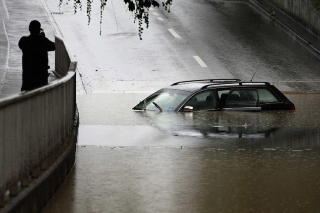 Swiss storms: Town in Vaud hit by 'flood of the century'
