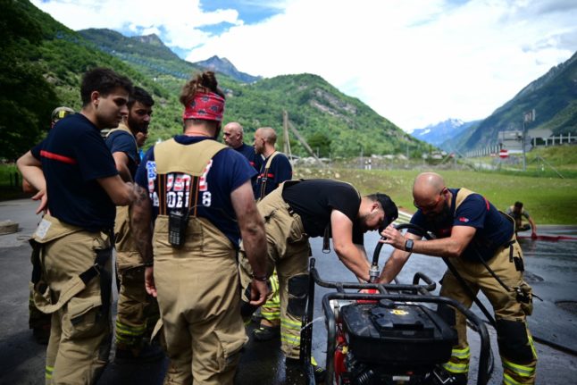 Three missing after floods in Switzerland