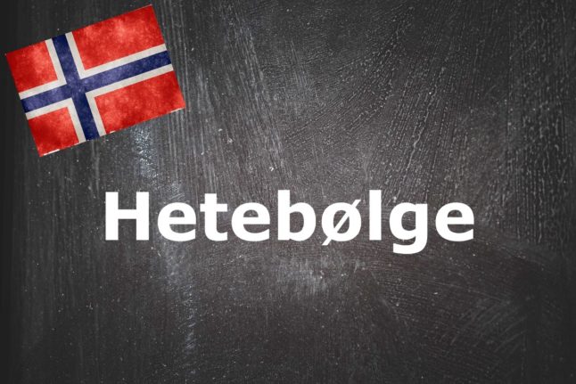 Pictured is the Norwegian word of the day.