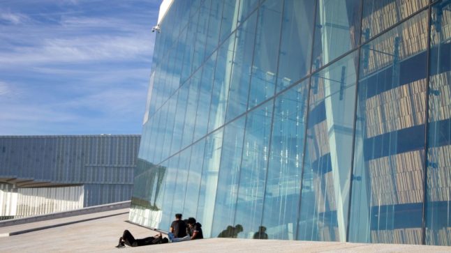 Pictured is the Oslo Opera house