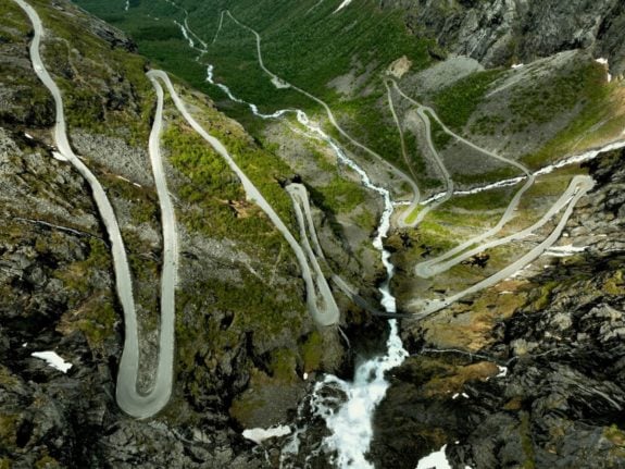 Pictured is the Trollstigen road in west Norway.
