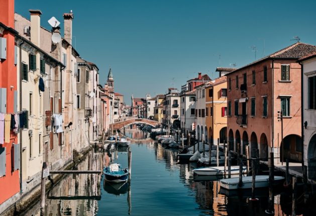 A view of Chioggia, in the southern section of the Venetian lagoon
