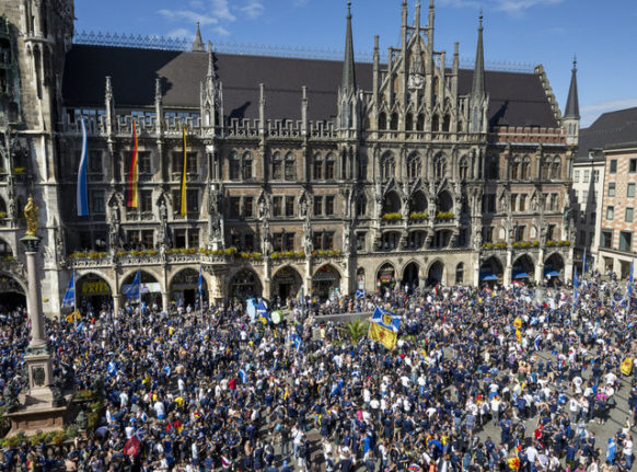 The Tartan Army takes over Marienplatz in Munich on Friday June 14th ahead of the Germany vs Scotland game.