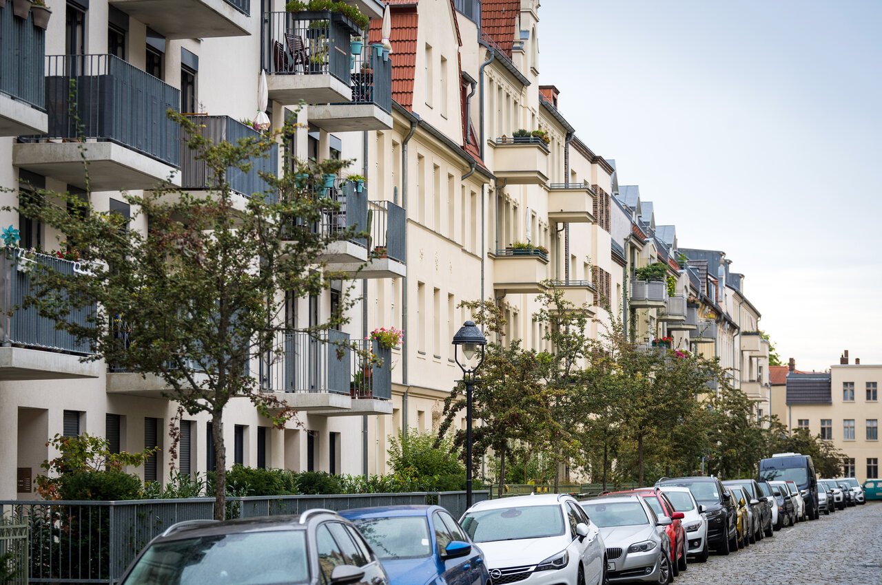 A view of flats in Potsdam.