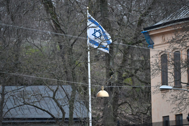 Two held over shooting outside Israeli embassy in Stockholm