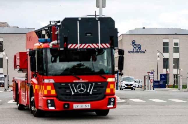 Danish emergency services put out 'minor fire' at Novo Nordisk