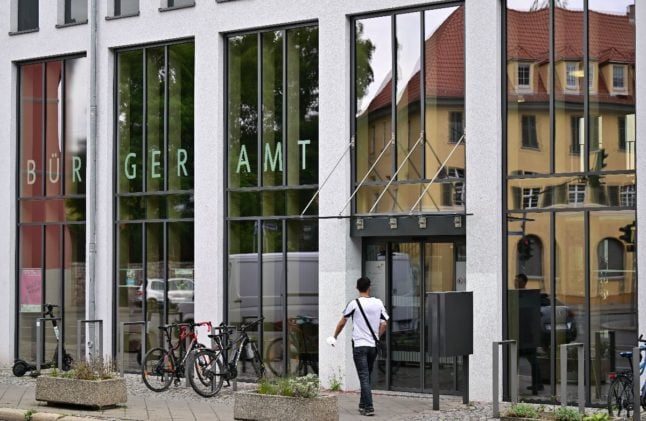 A Bürgeramt office in Erfurt, Thuringia.