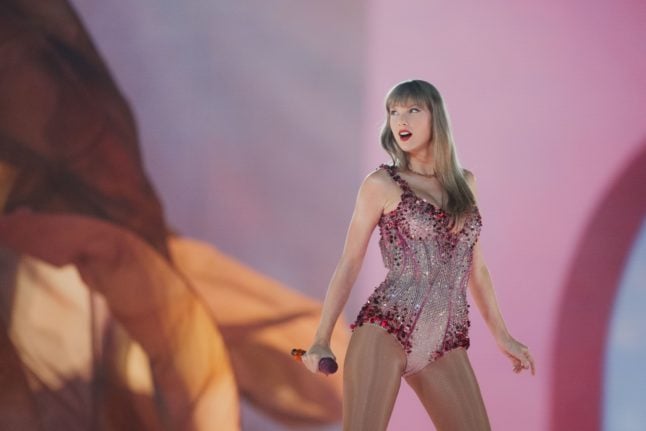 Taylor Swift on stage in Gelsenkirchen