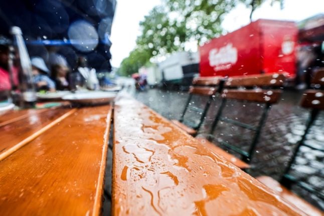 Germany battered by storms in wettest year on record