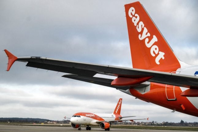 Pictured is an EasyJet flight.