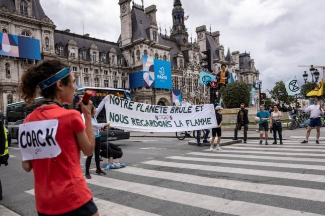 Climate protest in Paris foiled on first day of Olympics