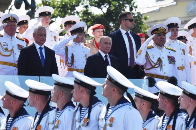 Putin at the parade