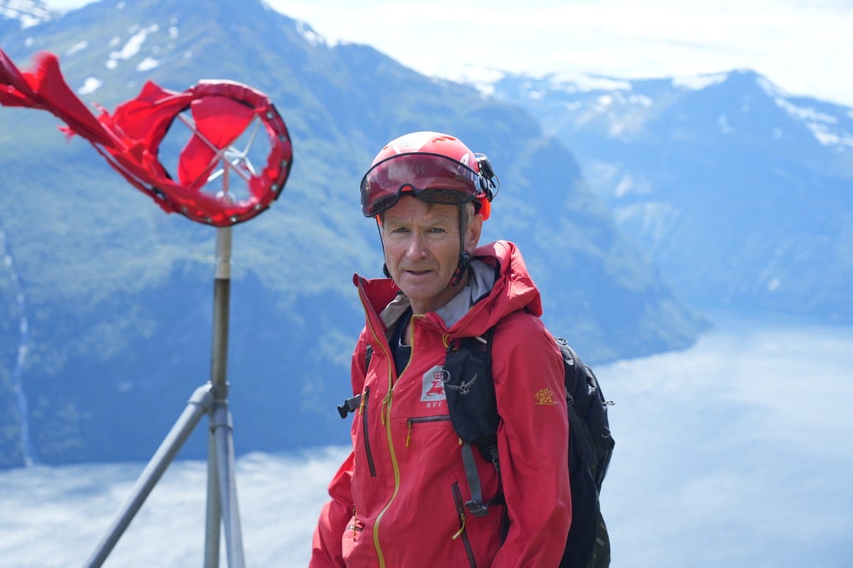 Pictured is Lars Harald Blikra, section leader for the Norwegian Water Resources and Energy Directorate (NVE).