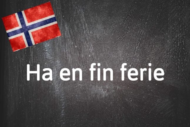 Pictured is the Norwegian expression of the day.
