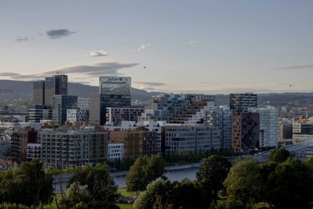 Pictured is a view of the Oslo skyline.