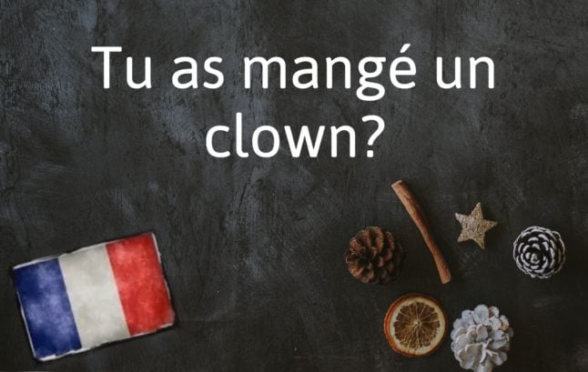 French Expression of the Day: Tu as mangé un clown?