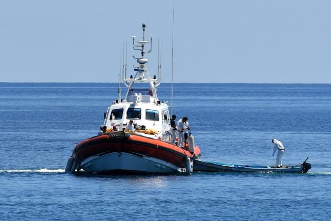 File photo of an Italian Coast Guard vessel.