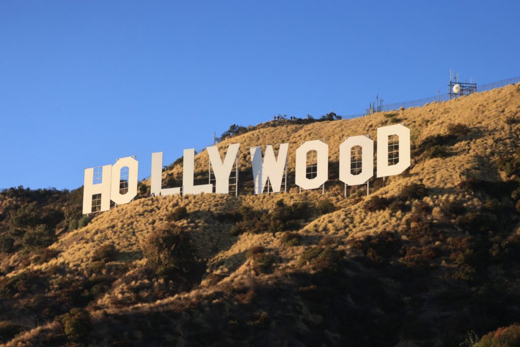 The Hollywood sign