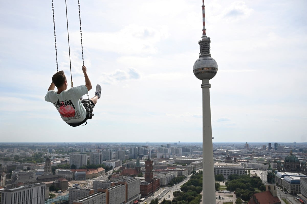 ‘Flying over Berlin’ on Europe’s highest swing