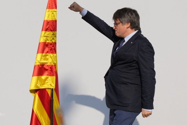 Fugitive separatist Puigdemont returns to Spain but vanishes again